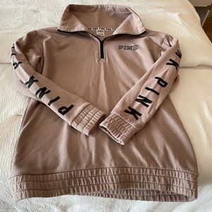 2 VS PINK QUARTER ZIP SWEATSHIRT!